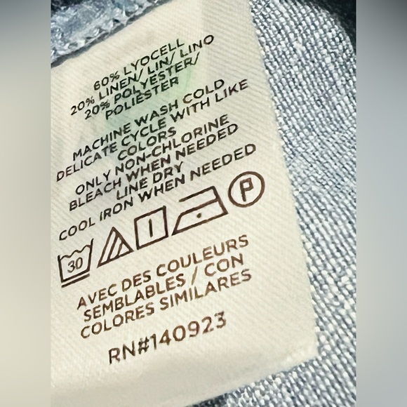 LOFT tie neck mini flounce dress relaxed silhouette ruffle hem long sleeve M - Picture 9 of 9